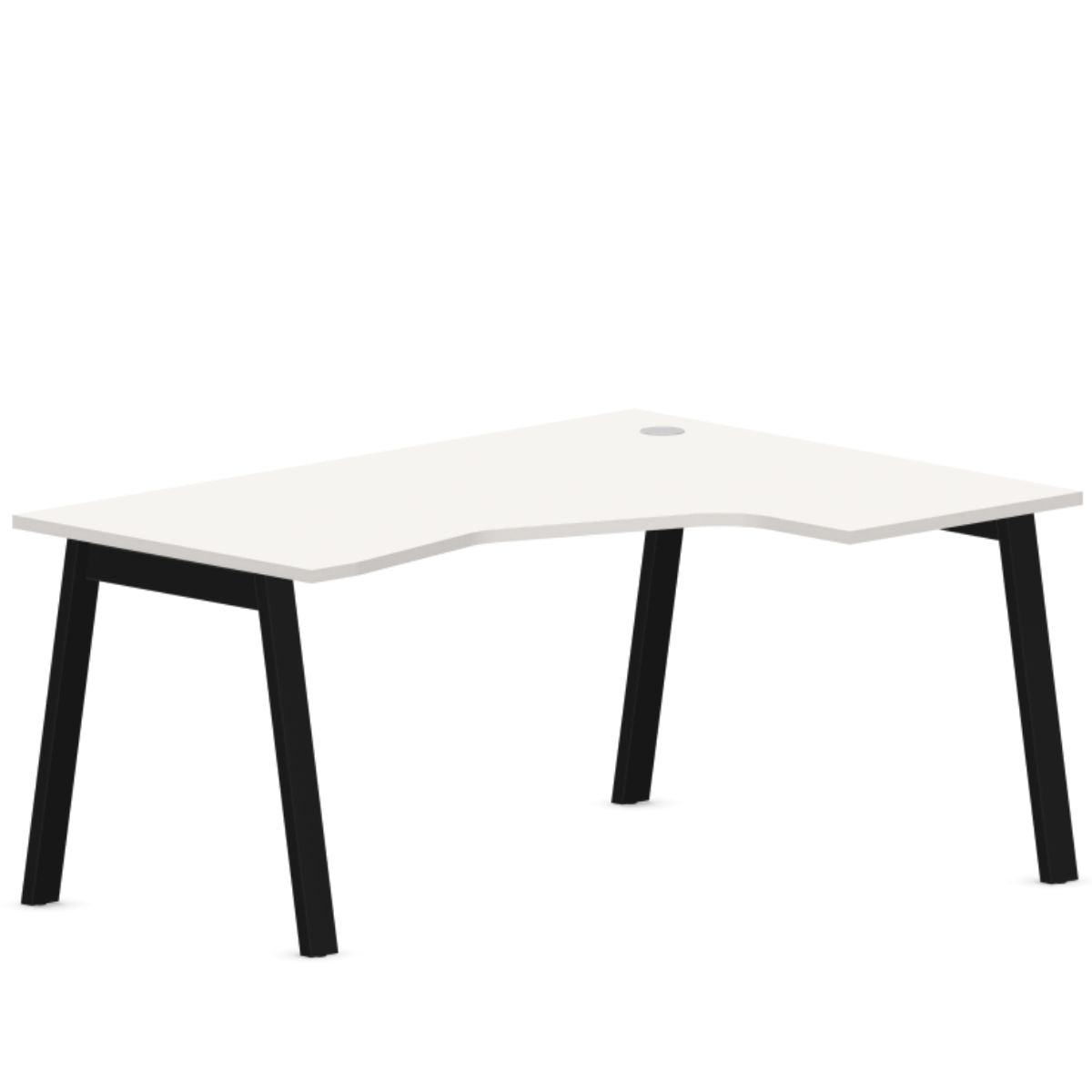 Biroja stūra galds MODERN A, 160 x 120 cm, konfigurējams - Ergostock.lv