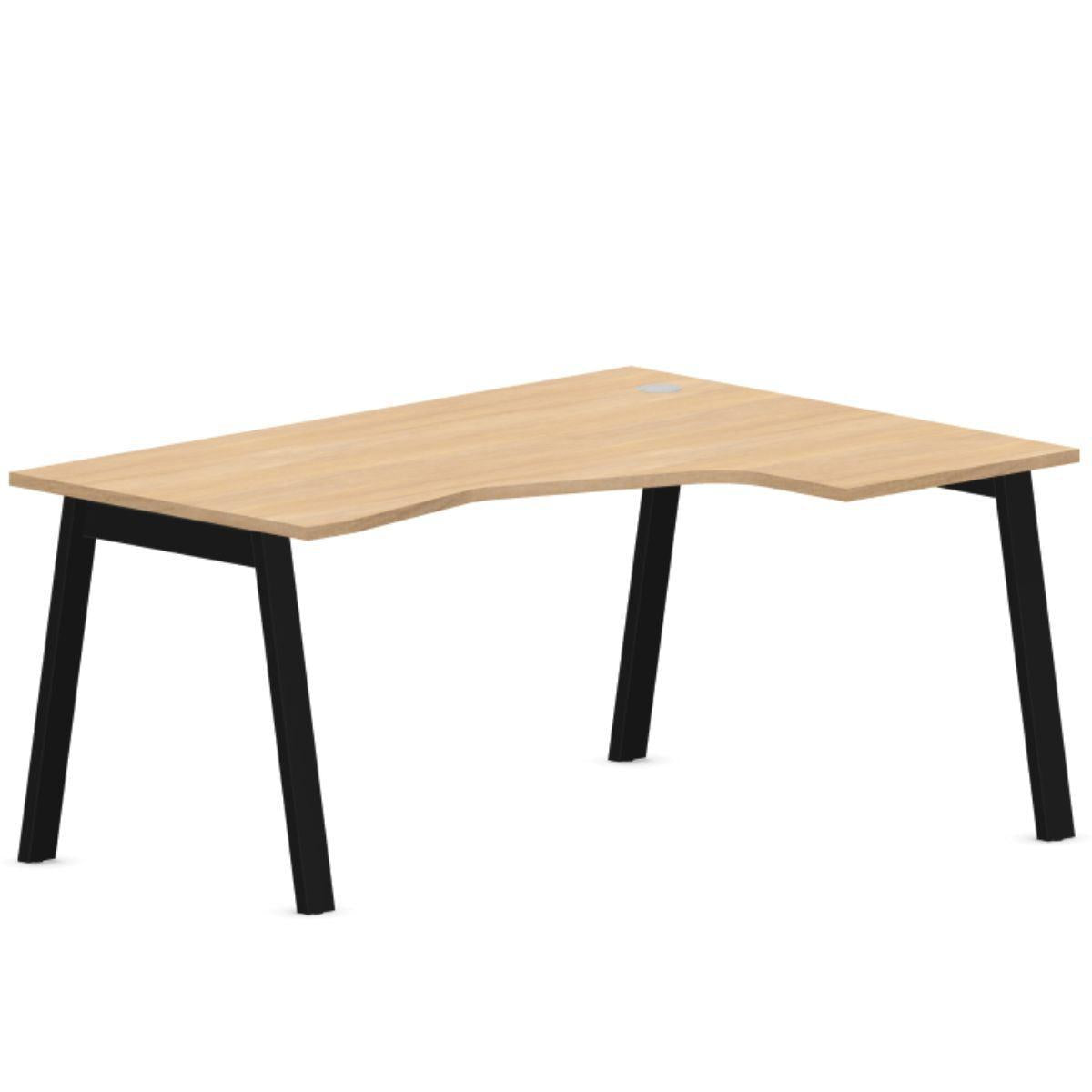 Biroja stūra galds MODERN A, 160 x 120 cm, konfigurējams - Ergostock.lv