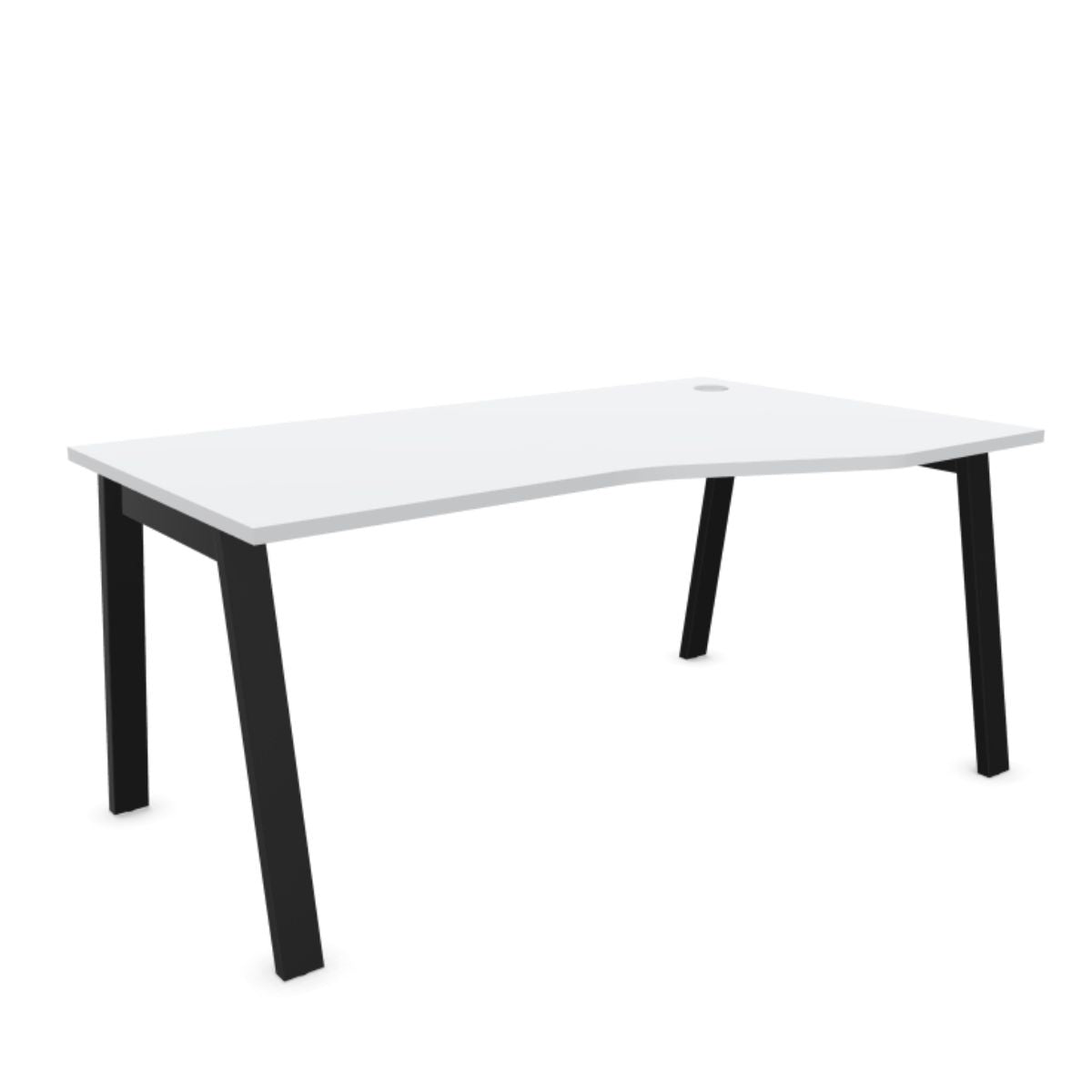 Biroja stūra galds MODERN A, 160 x 80/100 cm, konfigurējams - Ergostock.lv