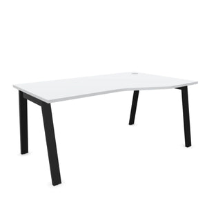 Biroja stūra galds MODERN A, 160 x 80/100 cm, konfigurējams - Ergostock.lv