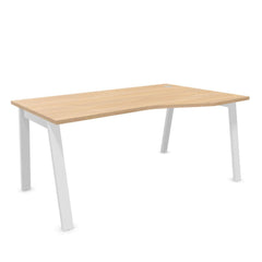 Biroja stūra galds MODERN A, 160 x 80/100 cm, konfigurējams - Ergostock.lv