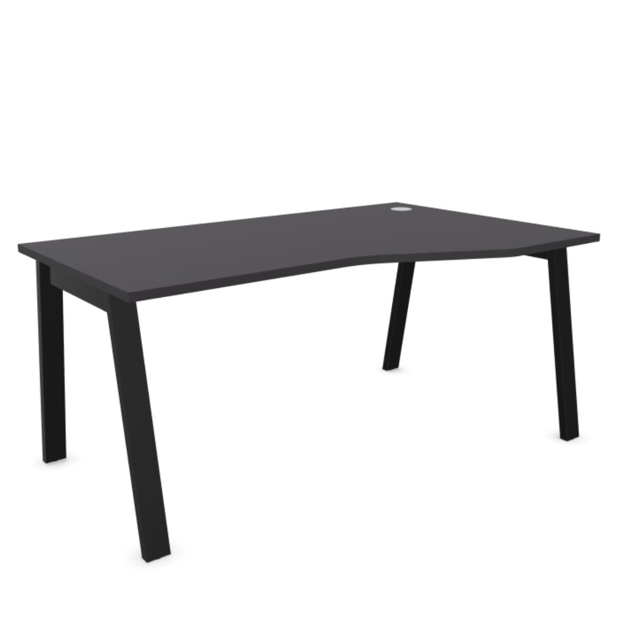 Biroja stūra galds MODERN A, 160 x 80/100 cm, konfigurējams - Ergostock.lv