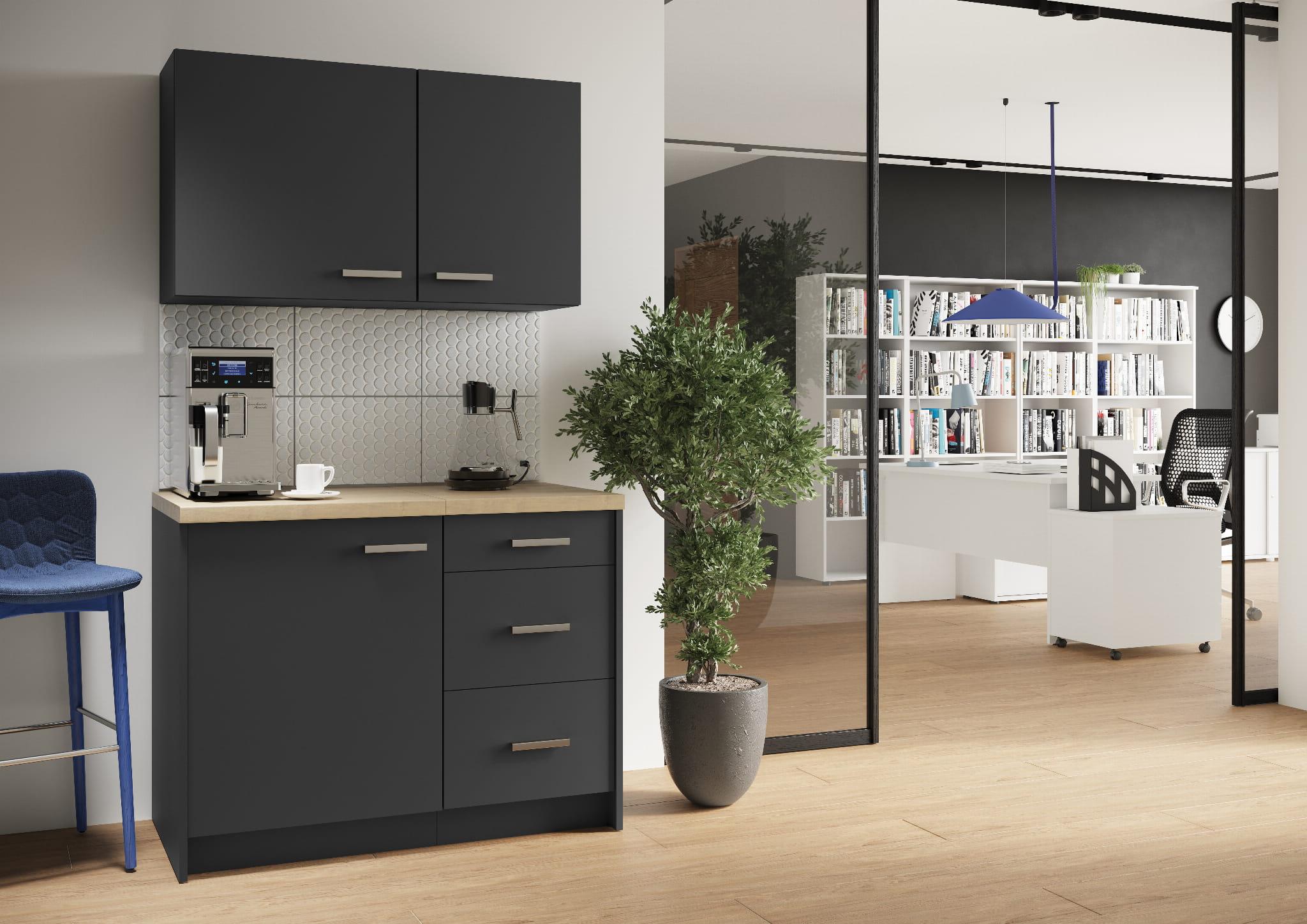 Biroja virtuve Ergostock Graphite Mini Kitchenette-Ergostock