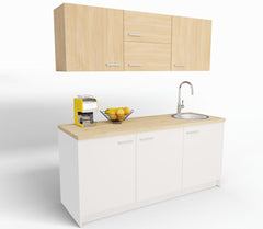 Biroja virtuve Ergostock White Oak Kitchenette-Ergostock