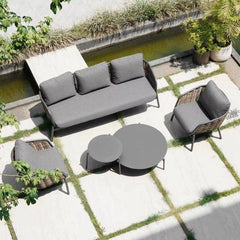 Āra mēbeļu komplekts Snapty Garden Borneo, dīvāns, 2 krēsli un 2 galdiņi-Ergostock