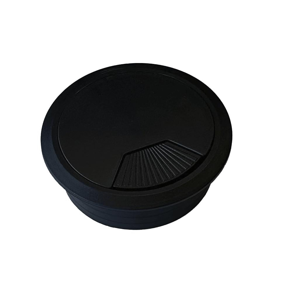 Kabeļu kanāls, diametrs 60 mm, ar iestrādi galda virsmā - Ergostock.lv