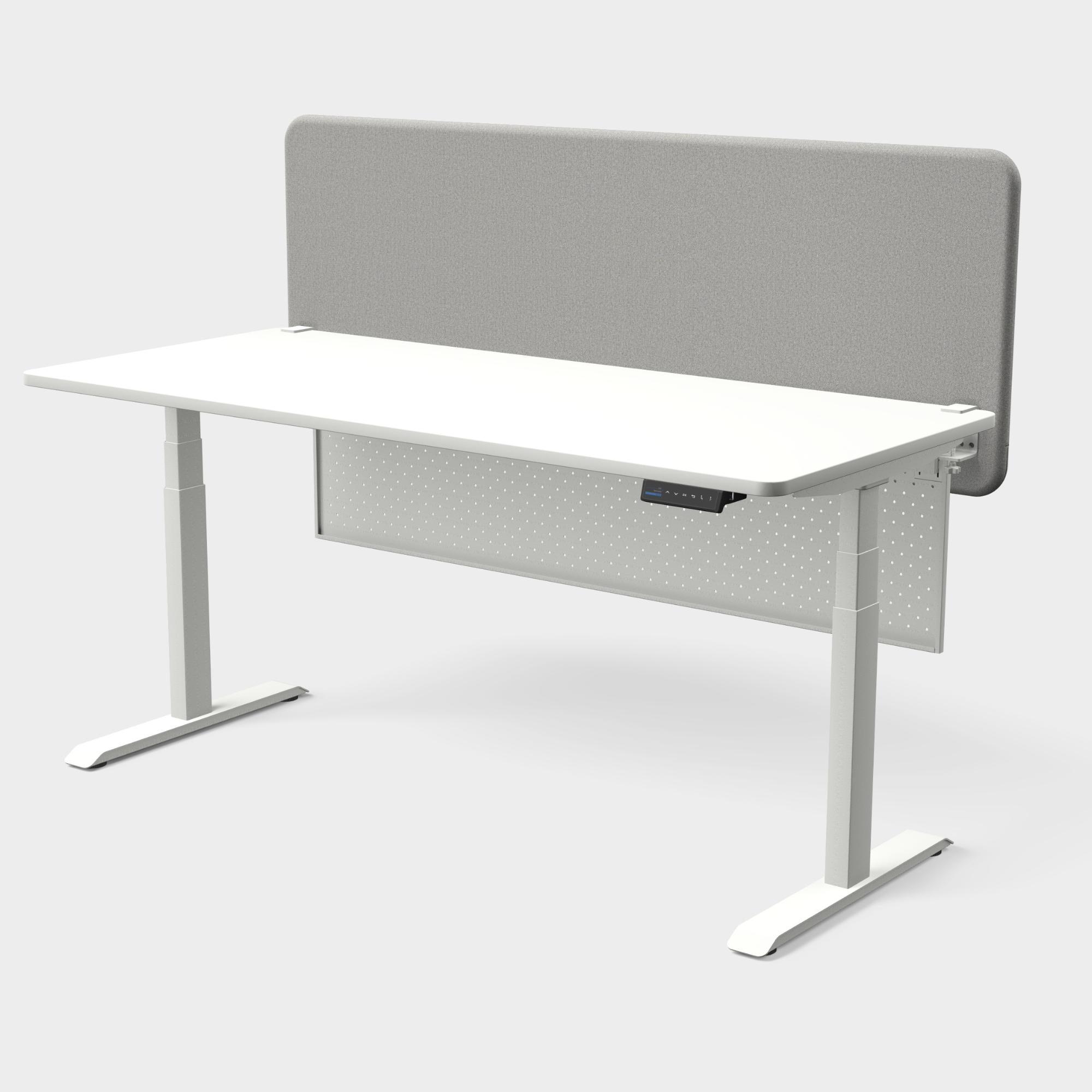 Darba vietas komplekts PRESTIGE LINE 180 x 80 cm, + TYSTIQ galda starpsiena+ nosegpanelis - Ergostock.lv