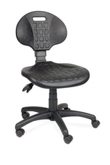 Darbnīcu krēsls LAB Black-Ergostock