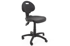 Darbnīcu krēsls LAB Black-Ergostock