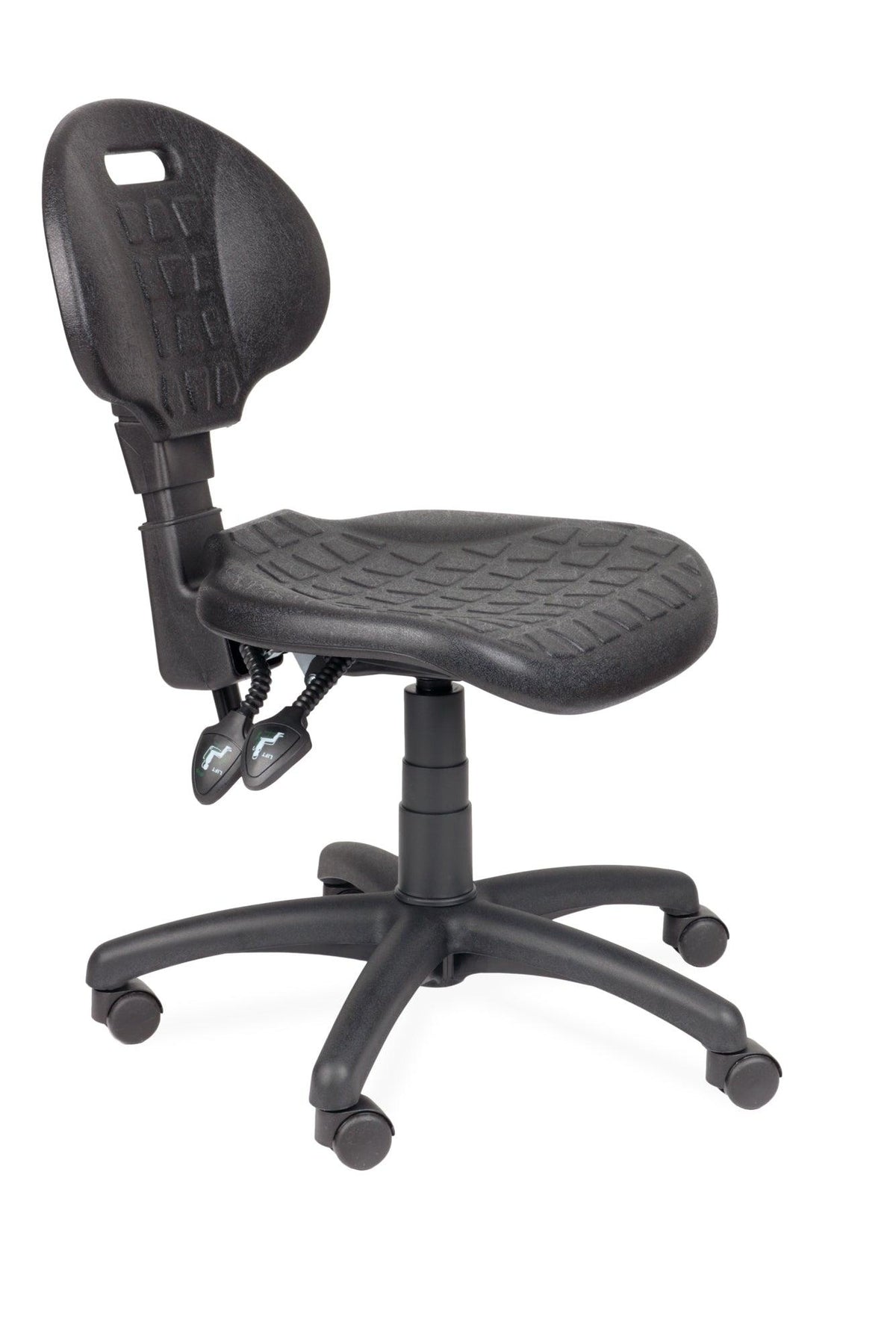 Darbnīcu krēsls LAB Black-Ergostock