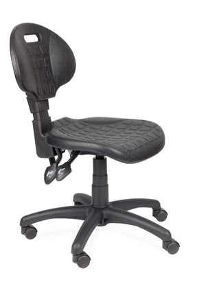 Darbnīcu krēsls LAB Black-Ergostock