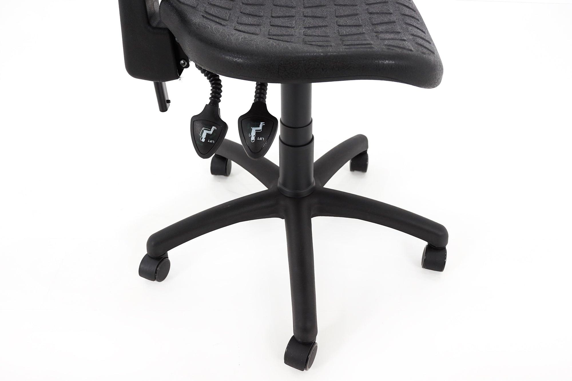 Darbnīcu krēsls LAB Black-Ergostock