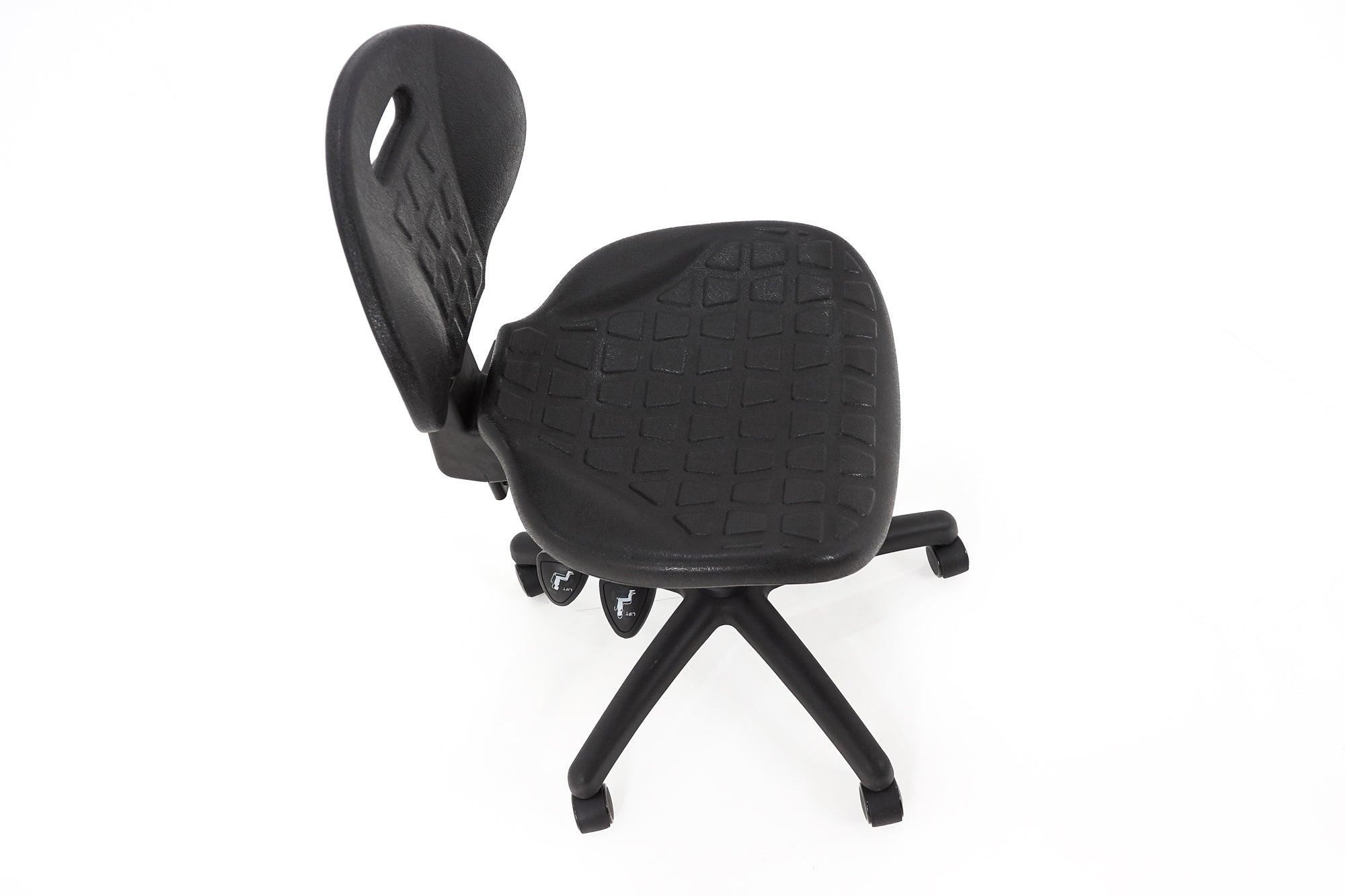 Darbnīcu krēsls LAB Black-Ergostock