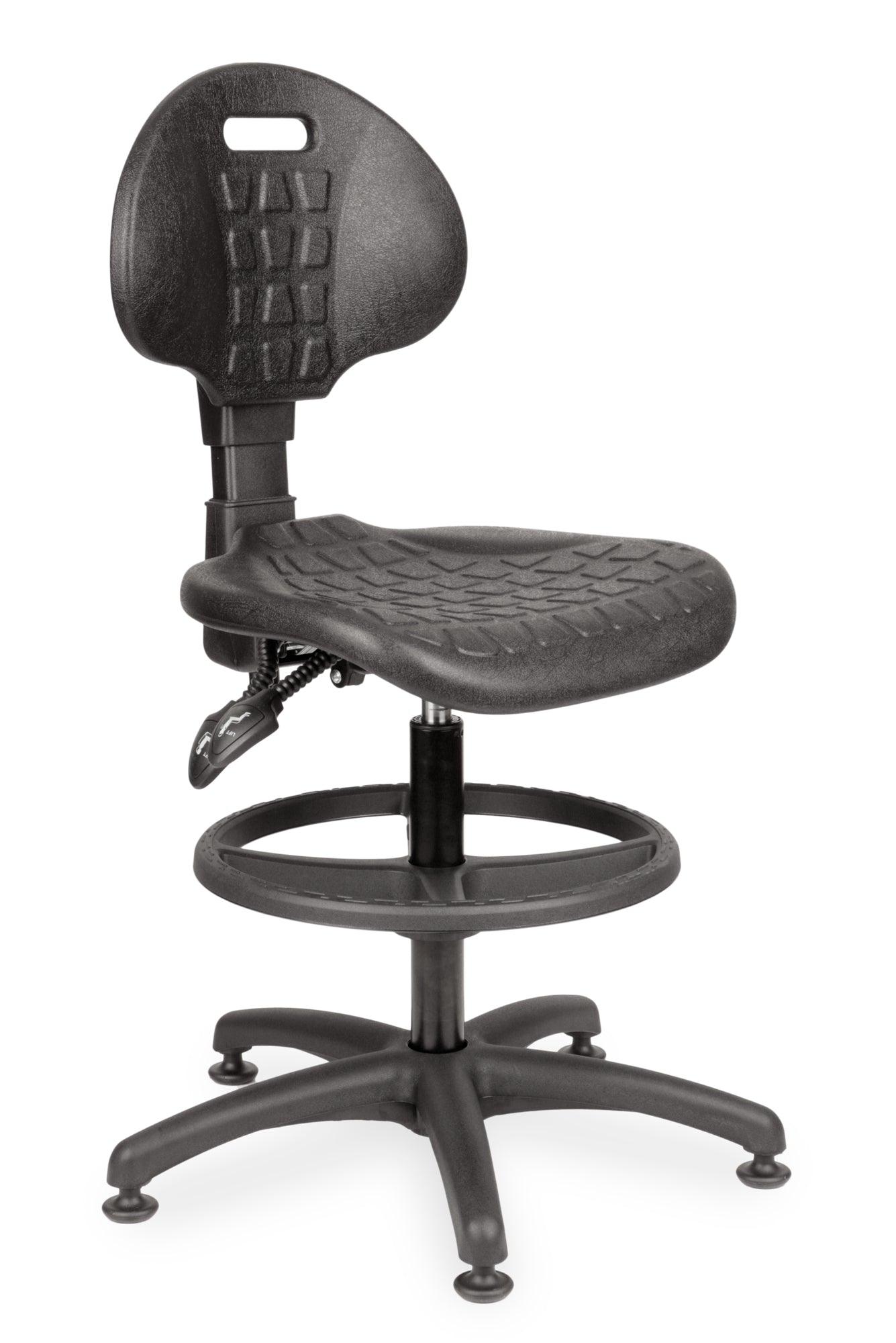 Darbnīcu krēsls LAB RB Black-Ergostock