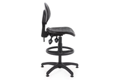 Darbnīcu krēsls LAB RB Black-Ergostock