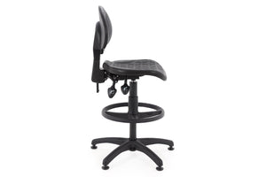 Darbnīcu krēsls LAB RB Black-Ergostock