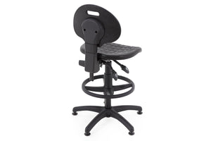 Darbnīcu krēsls LAB RB Black-Ergostock