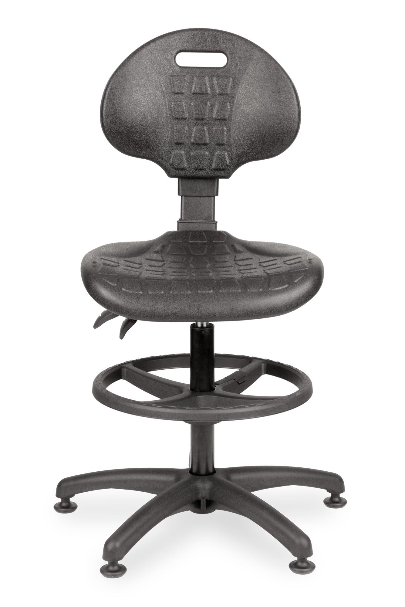 Darbnīcu krēsls LAB RB Black-Ergostock