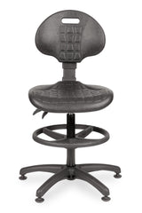 Darbnīcu krēsls LAB RB Black-Ergostock