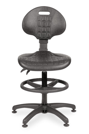 Darbnīcu krēsls LAB RB Black-Ergostock