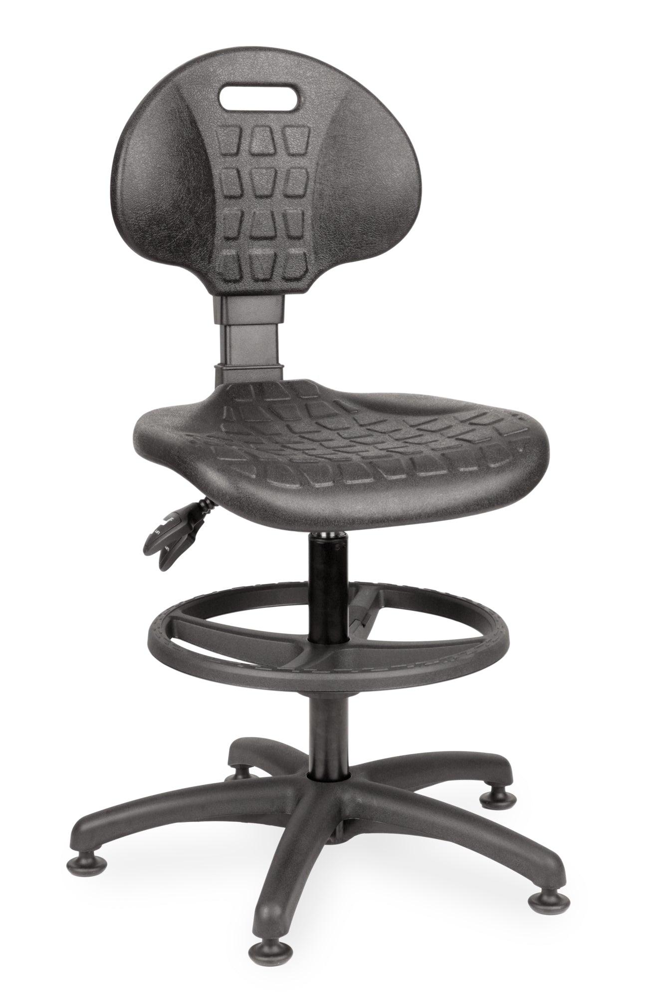 Darbnīcu krēsls LAB RB Black-Ergostock