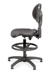 Darbnīcu krēsls LAB RB Black-Ergostock