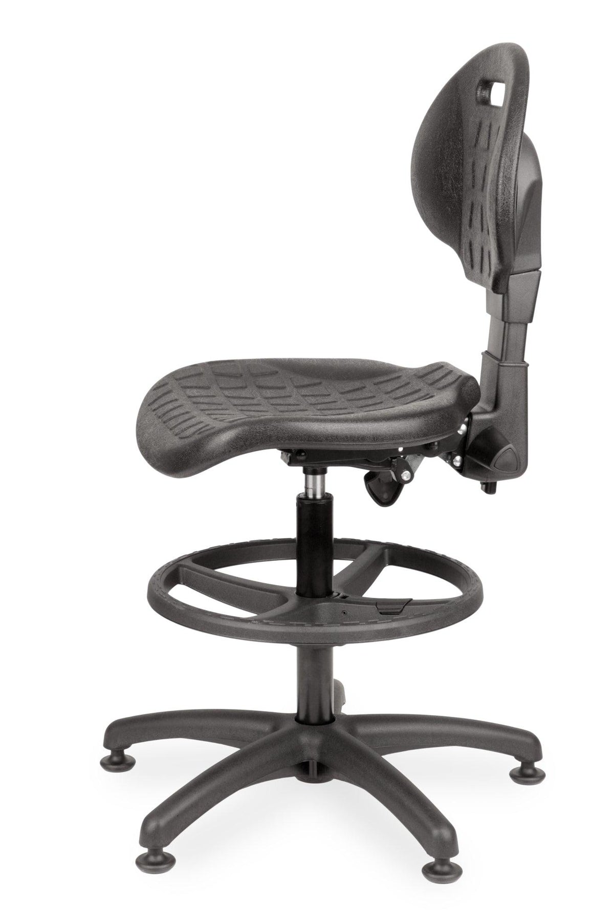 Darbnīcu krēsls LAB RB Black-Ergostock