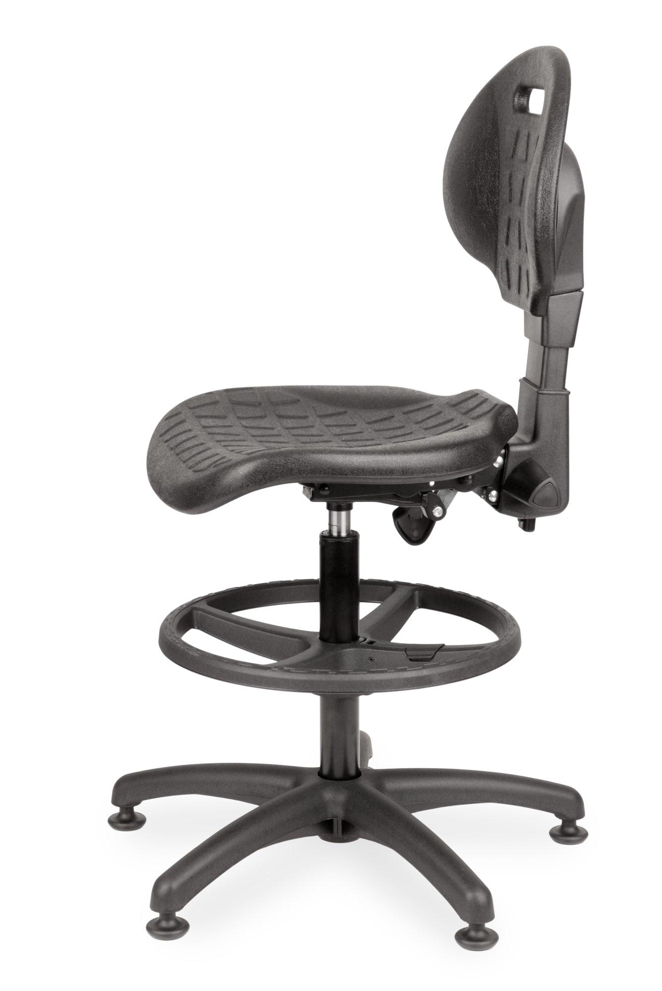 Darbnīcu krēsls LAB RB Black-Ergostock