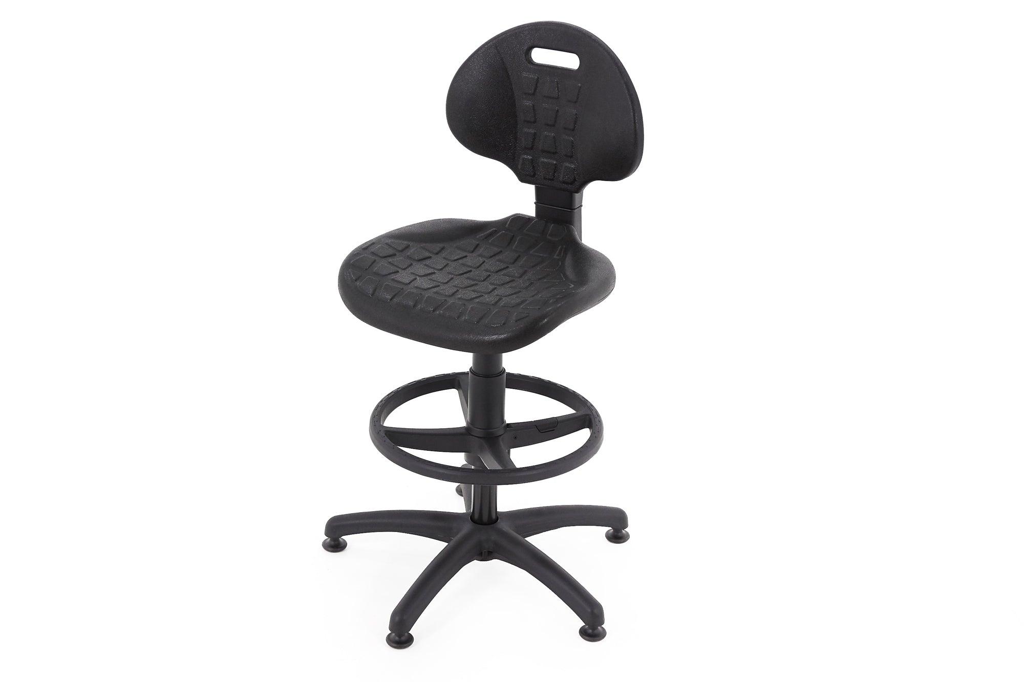 Darbnīcu krēsls LAB RB Black-Ergostock