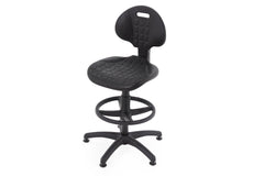 Darbnīcu krēsls LAB RB Black-Ergostock