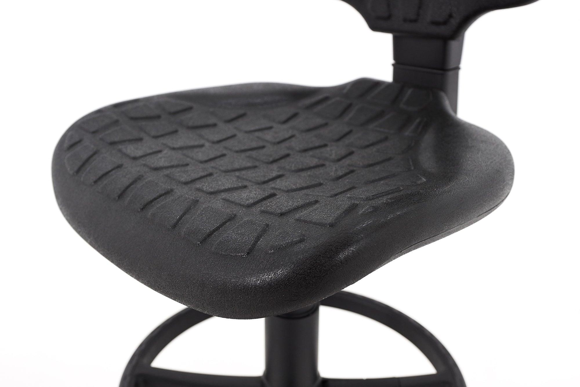 Darbnīcu krēsls LAB RB Black-Ergostock