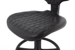 Darbnīcu krēsls LAB RB Black-Ergostock