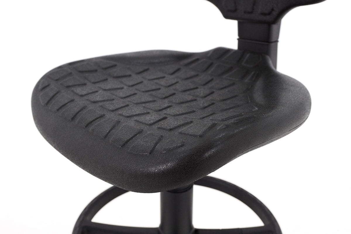 Darbnīcu krēsls LAB RB Black-Ergostock