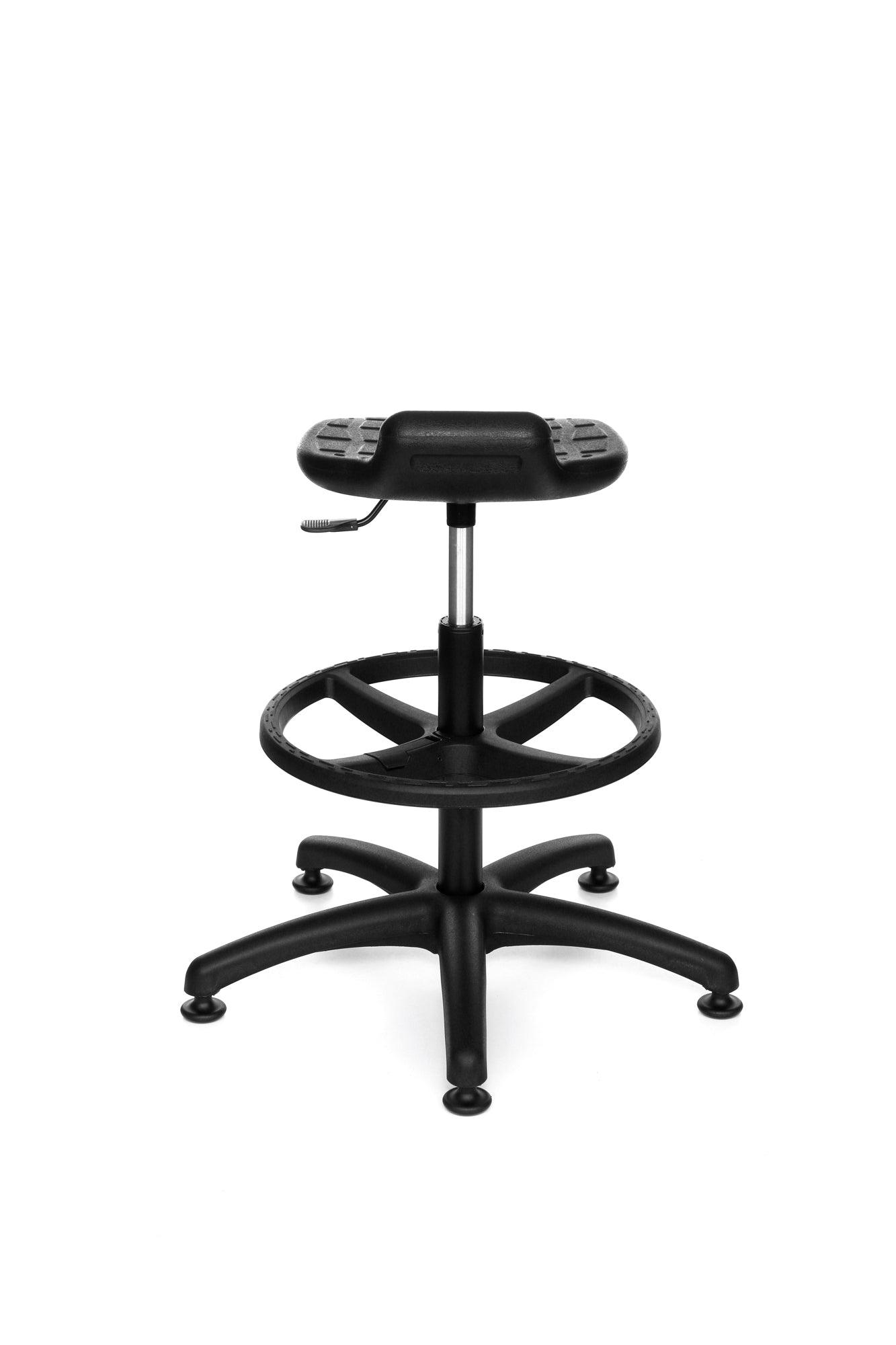 Darbnīcu krēsls LAB Stool RB Black-Ergostock