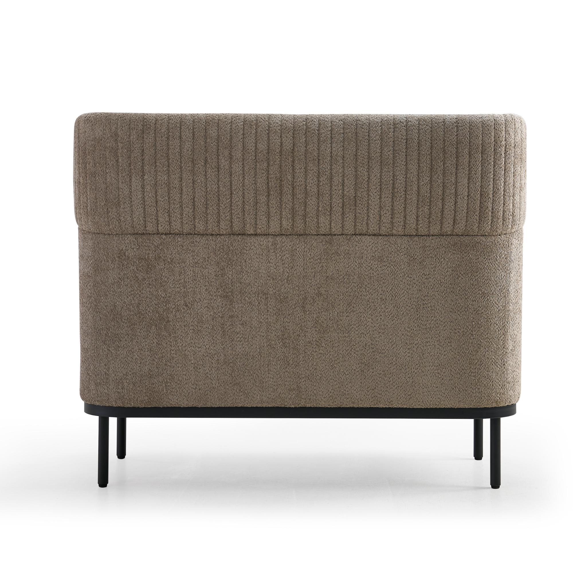 ERGOSTOCK Dīvāns Caldera Duo, bēšs ar augstu, polsterētu atzveltni un modernu dizainu, piemērots sabiedriskām telpām