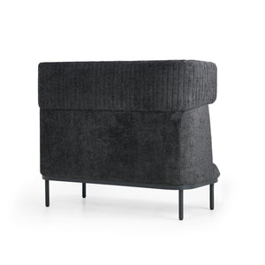 Dīvāns Caldera Duo, melns - ERGOSTOCK ar robustu konstrukciju un mūsdienīgu dizainu, piemērots sabiedriskām telpām.