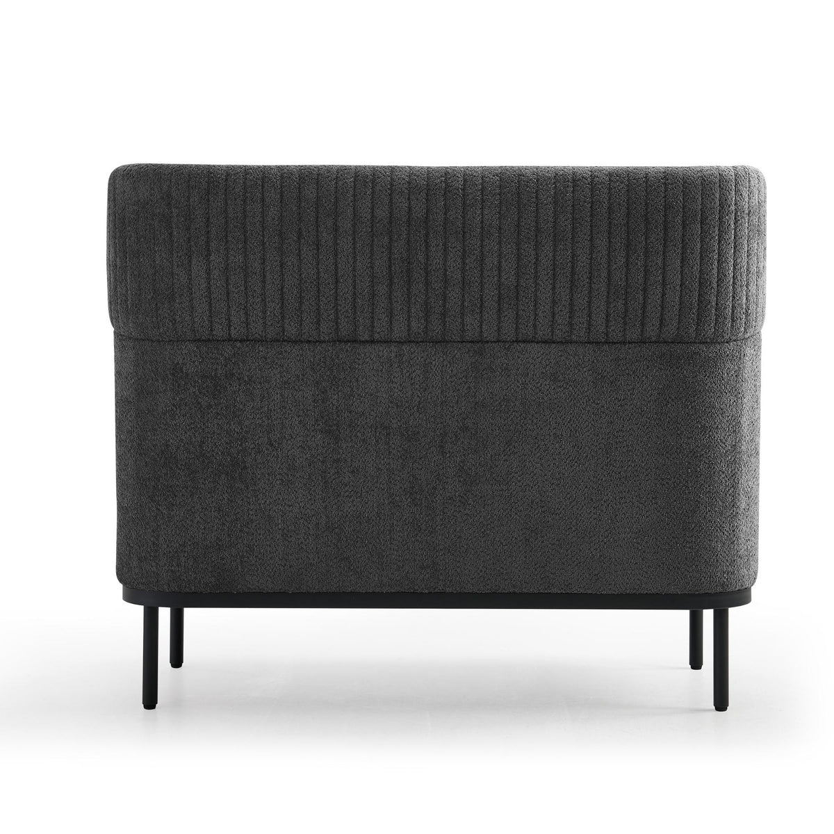 Dīvāna Caldera Duo, pelēks - ERGOSTOCK aizmugures dizains ar teksturētu audumu un elegantu formu, piemērots modernam interjeram.