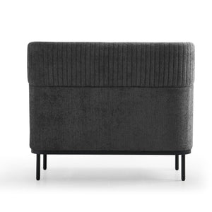 Dīvāna Caldera Duo, pelēks - ERGOSTOCK aizmugures dizains ar teksturētu audumu un elegantu formu, piemērots modernam interjeram.