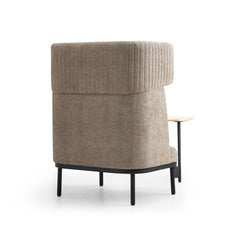 Dīvāns Caldera Single ar galdiņu, bēšs