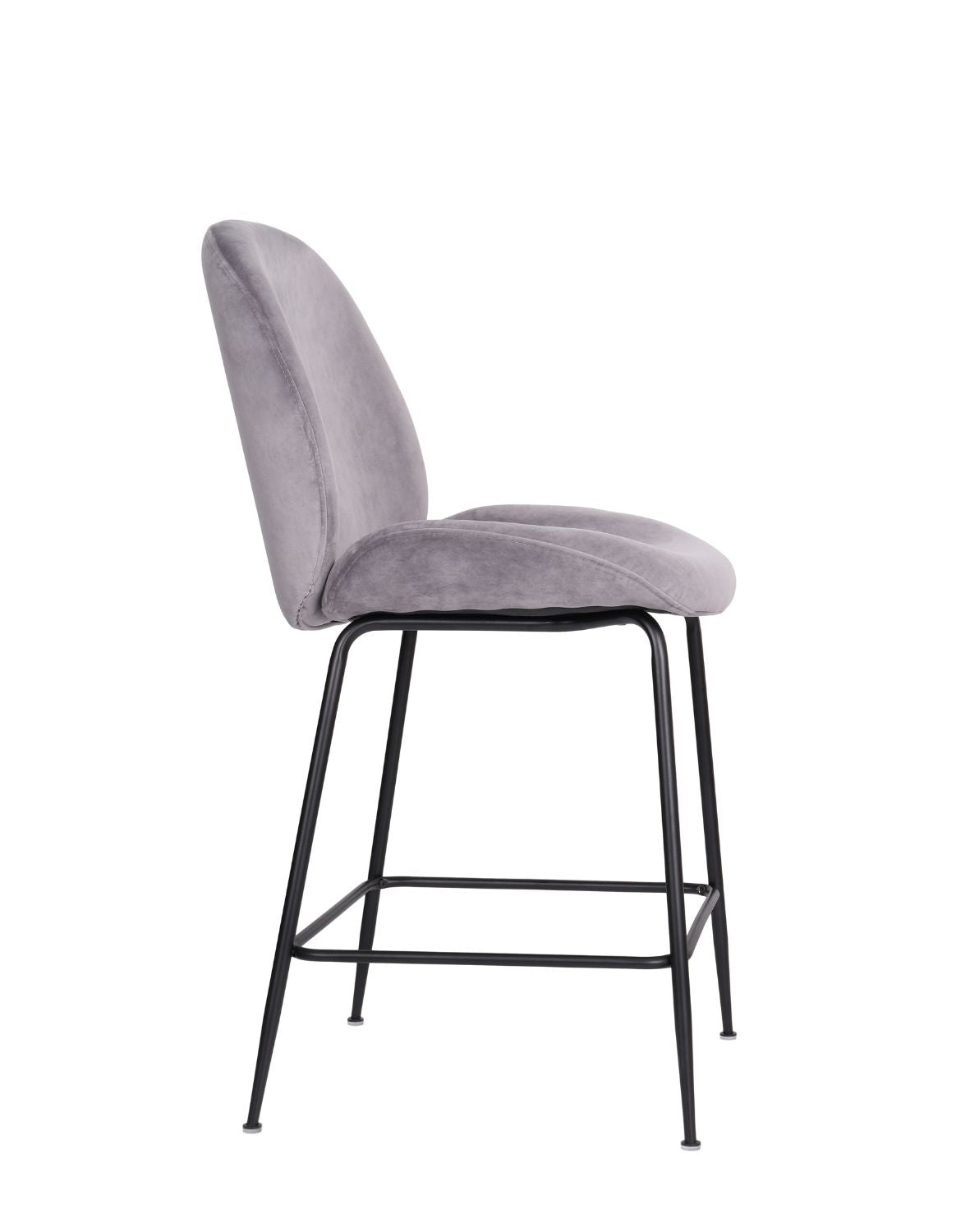 Krēsls Dori Black, ar kāju balstu - Ergostock.lv