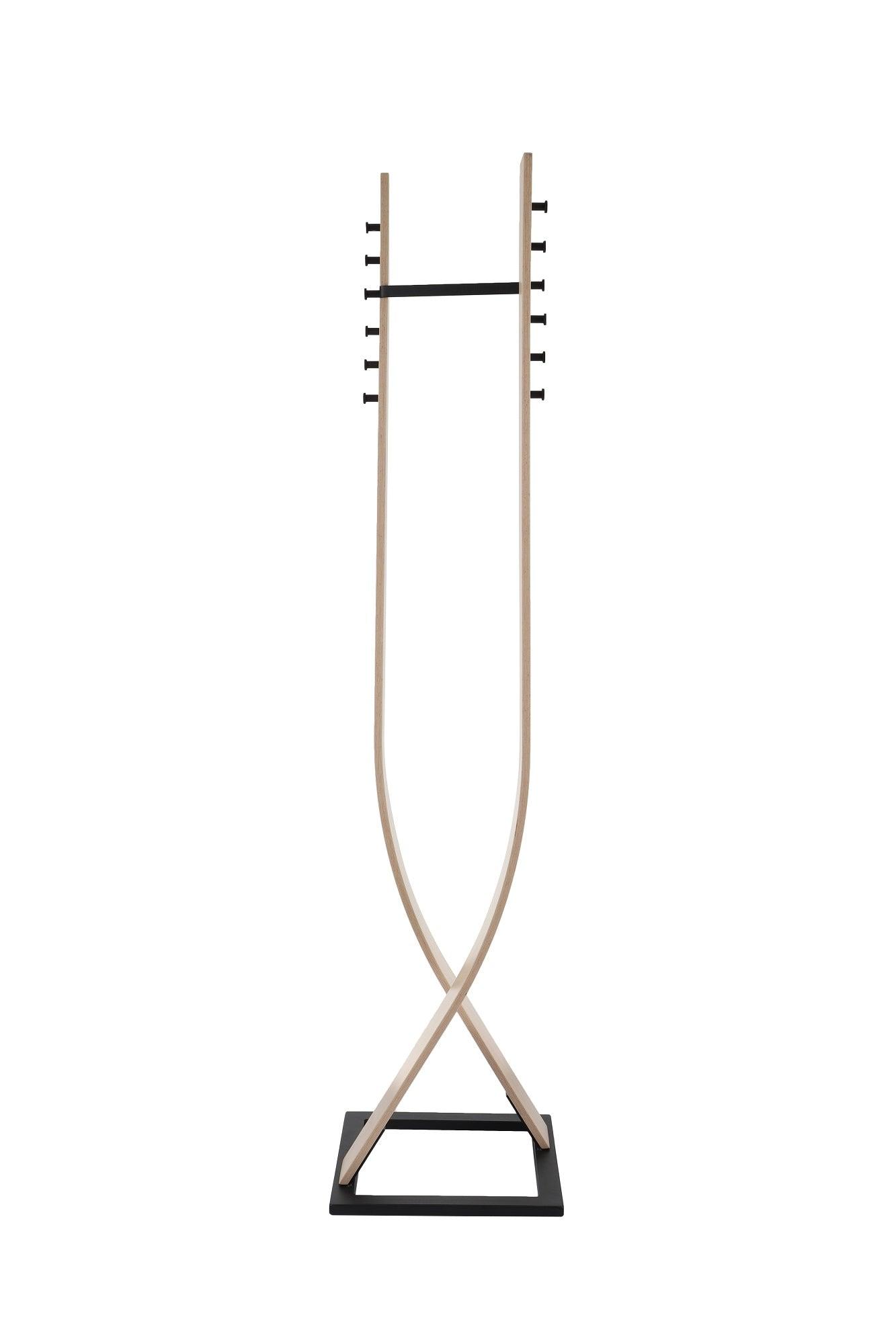 Drēbju pakaramais TOM Beech Wood Melna pamatne-Ergostock