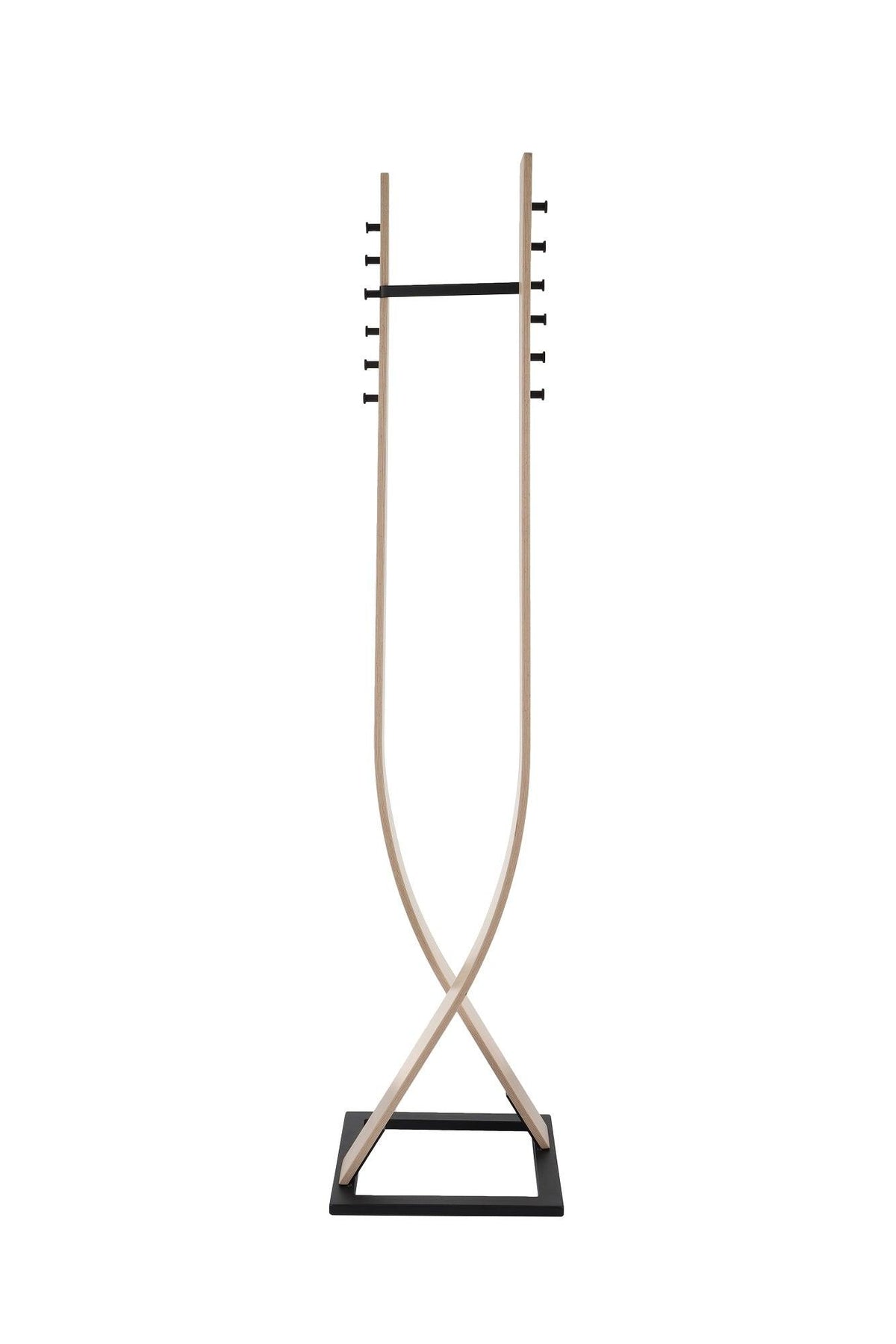 Drēbju pakaramais TOM Beech Wood Melna pamatne-Ergostock