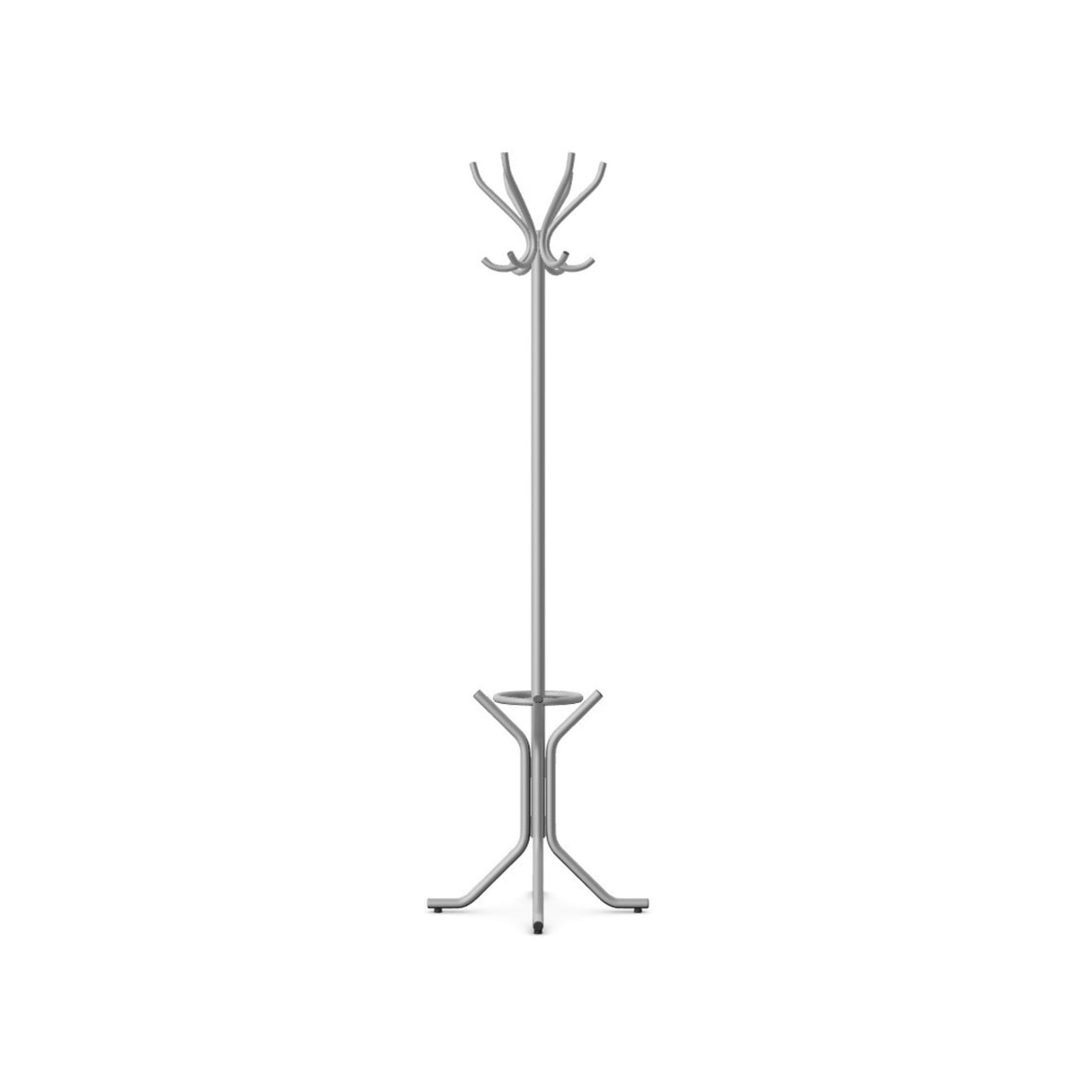 Drēbju pakaramais WS-3, ar lietussarga turētāju, augstums 187 cm – Sudraba