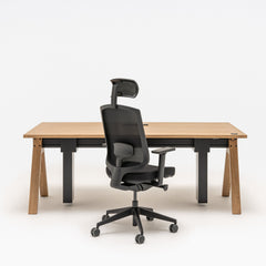 Elektriski augstumā paceļams galds VIGA, 180 cm, mdd; konfigurējams-Ergostock