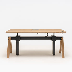 Elektriski augstumā paceļams galds VIGA, 180 cm, mdd; konfigurējams-Ergostock