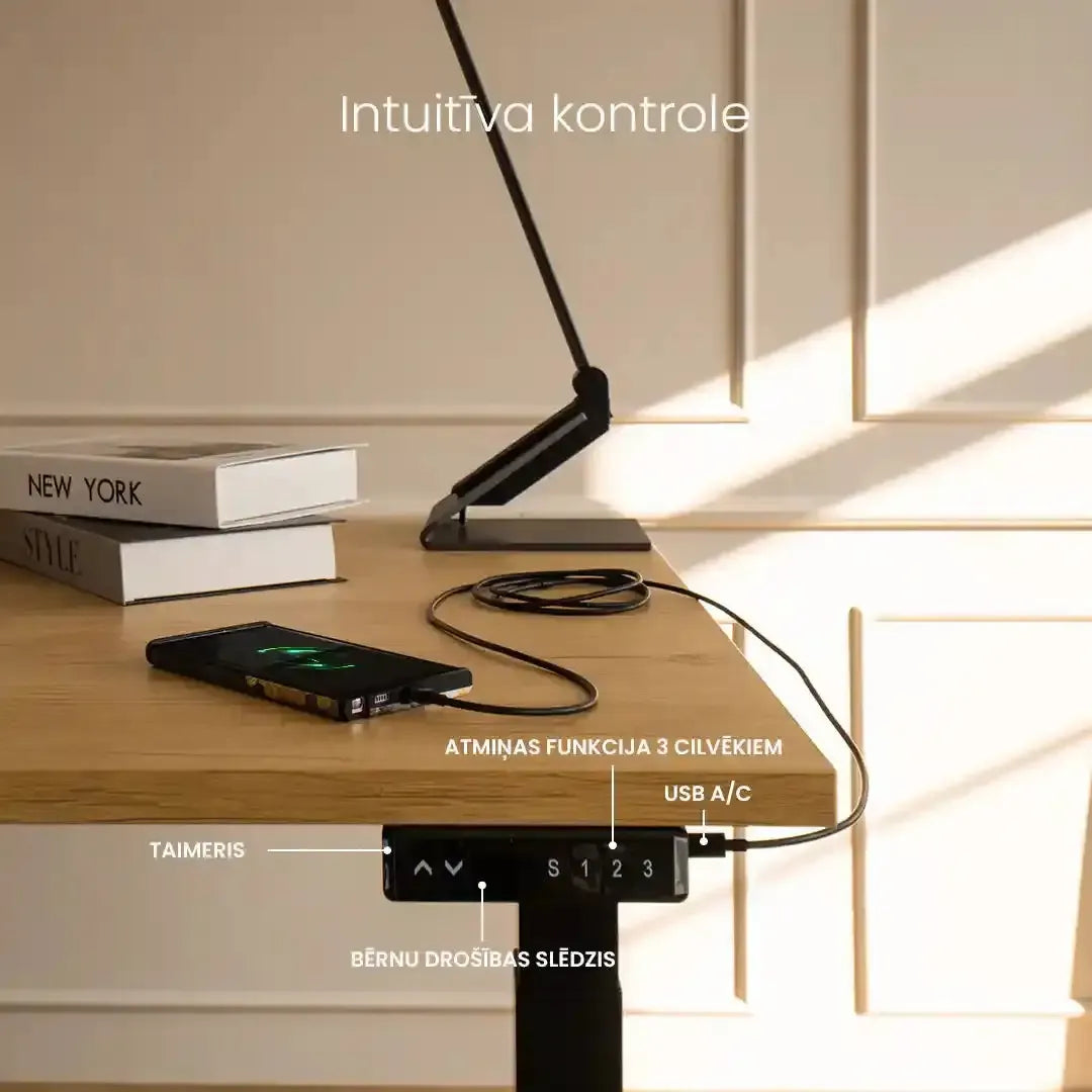 Elektriski augstumā regulējams divmotoru galda statīvs Ypsilon - Ergostock.lv