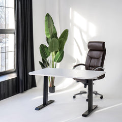 Elektriski augstumā regulējams galds Flexx Line-120 x 80-Melna-Ergostock