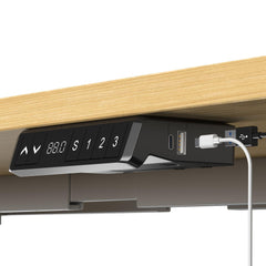 Elektriski augstumā regulējams galds Unico Line, kontroliera tuvplāns