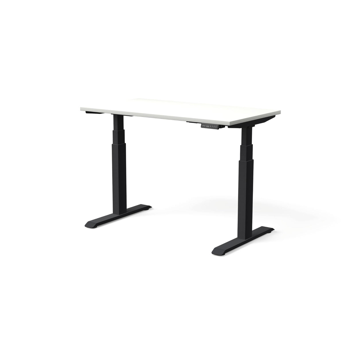 Elektriski augstumā regulējams galds MOVE PRO II – Balta / Melna / 120 x 65