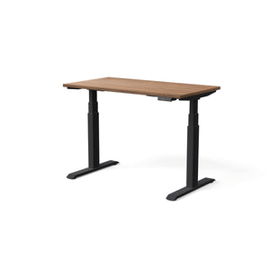 Elektriski augstumā regulējams galds MOVE PRO II, galda virsmas krāsa Riekstkoks, galda statīva tonis Melna, izmērs 120 x 65 cm